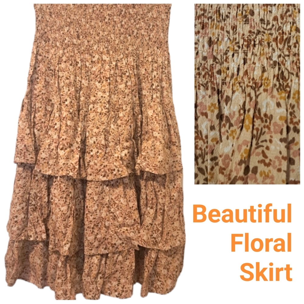 Beautiful floral junior/teen/xxs floral skirt